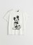 Yeni Sezon Bisiklet Yaka Mickey Mouse Baskili Kadin Tisort - S5OY17Z8 5