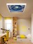 Uzay, Astronot, Yıldız Avize, 60WATT, Beyaz Işık, 60X60 Modern Kare LED Avize, Çocuk Odası Uzay 3