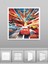 Şimşek Mcqueen Avize, 60X60 Çocuk Odası Avize, 60WATT, Estetik Kare, Yapay Zeka Tasarım Avize, Pist 4