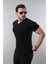 Erkek %100 Pamuk Slim Fit Dar Kesim V Yaka Basic Tişört 3
