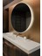 Dekoratif Yuvarlak Ayna Beyaz 60 cm Antre Hol Wc 1