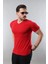 Erkek %100 Pamuk Slim Fit Dar Kesim V Yaka Basic Tişört 3