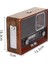 Auris Ahşap KTF-1647 Nostaljik Wireless Bluetooth Hoparlör 2