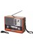 Auris Ahşap KTF-1647 Nostaljik Wireless Bluetooth Hoparlör 4