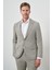 Erkek Yeşil Trend Poliviskon Slim Fit Sivri Yaka Takım Elbise 4