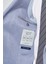 Erkek Indigo Trend Slim Fit Mono Yaka Takım Elbise 3