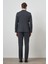 Erkek Lacivert Tend Keten Kruvaze Slim Fit Sivri Yaka Takım Elbise 6