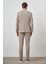 Erkek Bej Trend Slim Fit Mono Yaka Takım Elbise 5