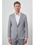 Erkek Gri Trend Slim Fit Mono Yaka Takım Elbise 1