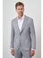 Erkek Gri Trend Slim Fit Mono Yaka Takım Elbise 3