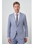 Erkek Indigo Trend Slim Fit Mono Yaka Takım Elbise 4