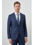 Erkek Lacivert Poliviskon Slim Fit Mono Yaka Takım Elbise 1