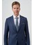 Erkek Lacivert Poliviskon Slim Fit Mono Yaka Takım Elbise 3