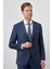 Erkek Lacivert Poliviskon Slim Fit Mono Yaka Takım Elbise 4