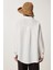 Oversize Basic Müslin Gömlek Ekru LMX0002 6