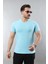 Erkek %100 Pamuk Slim Fit Dar Kesim V Yaka Basic Tişört 1