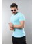 Erkek %100 Pamuk Slim Fit Dar Kesim V Yaka Basic Tişört 3