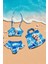Kız Çocuk Karakter Baskılı Eteği Fırfırlı- Ip Bağlamalı Çanta Mayo Bikini 3 Lü Takım 1