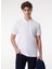 Erkek Kırık Beyaz Regular Fit Polo Yaka T-Shirt 3