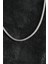 Oval Italyan Zincir Model Gümüş Renk Erkek Kolye - EBJ250705W36406 2