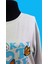 Gri Unisex Oversize Bisiklet Yaka Baskılı No2 Basic Tişört 3