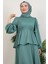 Sümeyra Tesettür Elbise Mint 5