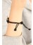Cool (Havalı) Siyah Deri Ipli Unisex Mood Bileklik - EBJ250705W36386 2