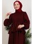 Sümeyra Tesettür Elbise Bordo 5