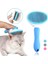 Kedi Tarağı - Otomatik Temizlenen Tuşlu - Mavi (8601) 2