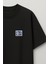 Almanya Posta Pulu Baskılı Unisex %100 Pamuk Oversize Bisiklet Yaka Siyah T-Shirt 5