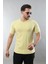 Erkek %100 Pamuk Slim Fit Dar Kesim Bisiklet Yaka Basic Tişört 1