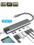 Macbook Pro Air USB Çoklayıcı 8in1 Hub Type-C 4K Hdmı Sd Tf Kart Okuyucu USB 3.0 Okuyucu Adaptör 1