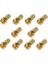 10 Adet Gold F Konnektör Standart 18 mm 2