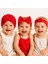 Kız Bebek /çocuksaç Bonesi Vesaç Bantları Seti 3lü Set 1
