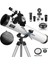 Profesyonel Teleskop 76MM Diyafram 700MM Odak 35X-875X Zoom Ay & Güneş Filtresi+Telefon Tutucu+Tripod 1