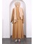 Camel Önü Bağlamalı Kimono Etekli Takım 4