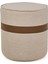 Latte Puf - Krem / Kahverengi - 42X40X40 cm 8