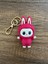 Mini Labubu Anahtarlık Çanta Charm Çanta Süsü Çanta Charmı Figür Fuşya 7.8x4 cm 2