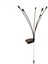 Solar Bahçe Aydınlatması - Siyah / Beyaz - 70 cm 1