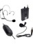 MV-19601 Uhf Kablosuz Enstrüman Uyumlu Bluetooth Jak Girişli Ikili Mikrofon Set 2