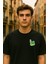 Minimal Çekirge Baskılı Unisex %100 Pamuk Oversize Bisiklet Yaka Siyah T-Shirt 5