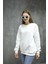 Unisex Ekru Renk Bisiklet Yaka Oversize Sweatshirt 4