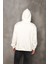 Erkek Ekru Renk Kanguru Cepli Kapüşonlu Unısex Sweatshirt Hoodie Sweat 4