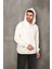 Erkek Ekru Renk Kanguru Cepli Kapüşonlu Unısex Sweatshirt Hoodie Sweat 7
