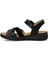 105502.Z5FX Siyah Kadın Comfort Sandalet 3