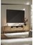 İskandinav Tv Sehpası ,tv Ünitesi , Konsol Jüt Kumaşlı Mdf E180xd39xy49cm 2