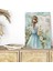Papatyalar Içerisinde Kız Temalı No:2 Retro Vintage 18X27 Mdf Ahşap Poster Tablo 1