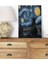 Starry Night Kediler Van Gogh Temalı No:6 Retro Vintage 18X27 Mdf Ahşap Poster Tablo 1