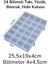 24 Bölmeli Takı ve Hobi Organizer Kutusu, Çok Amaçlı Düzenleyici (25,50X19X4CM) 1