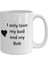 Print Dore Bob Lover Kupa - Köpek Kuş Evcil Hayvan Adı - Love My Bob Adı Fincanı Ingilizce Kup 1